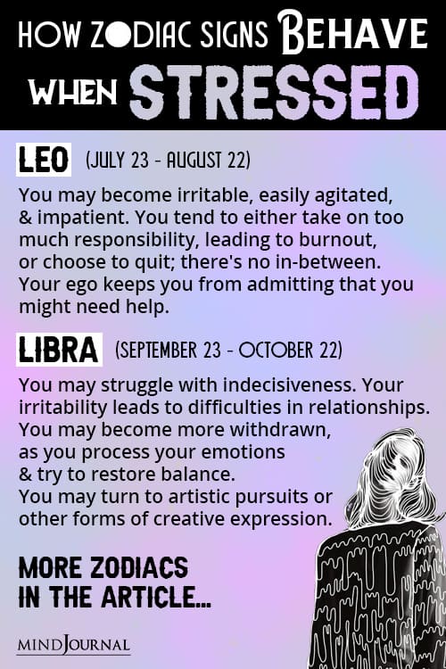 stress responses by zodiac sign