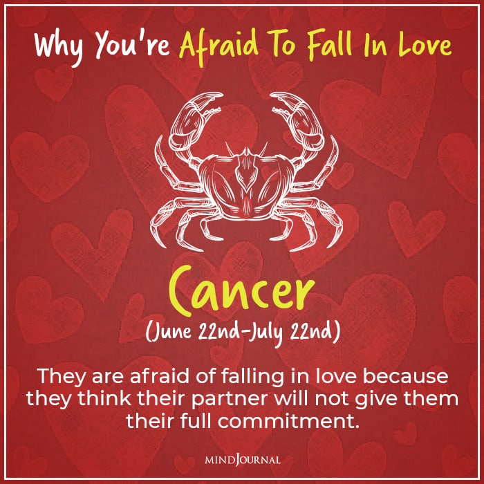 afraid of falling in love cancer