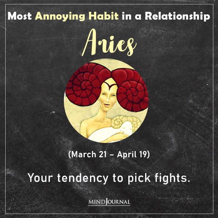 annoying habit aries