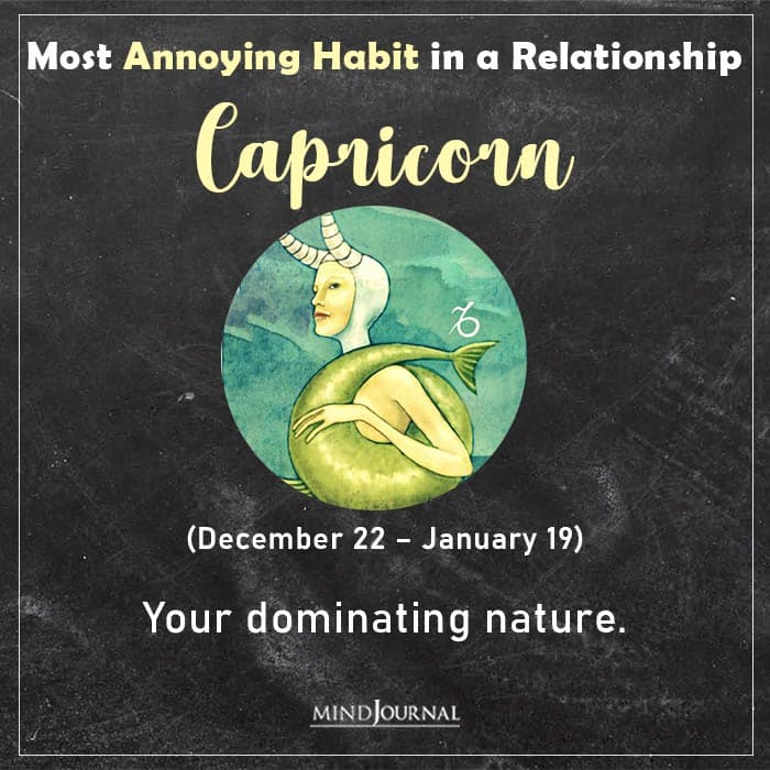 annoying habit capricorn