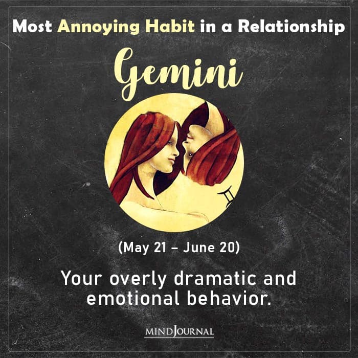 annoying habit gemini