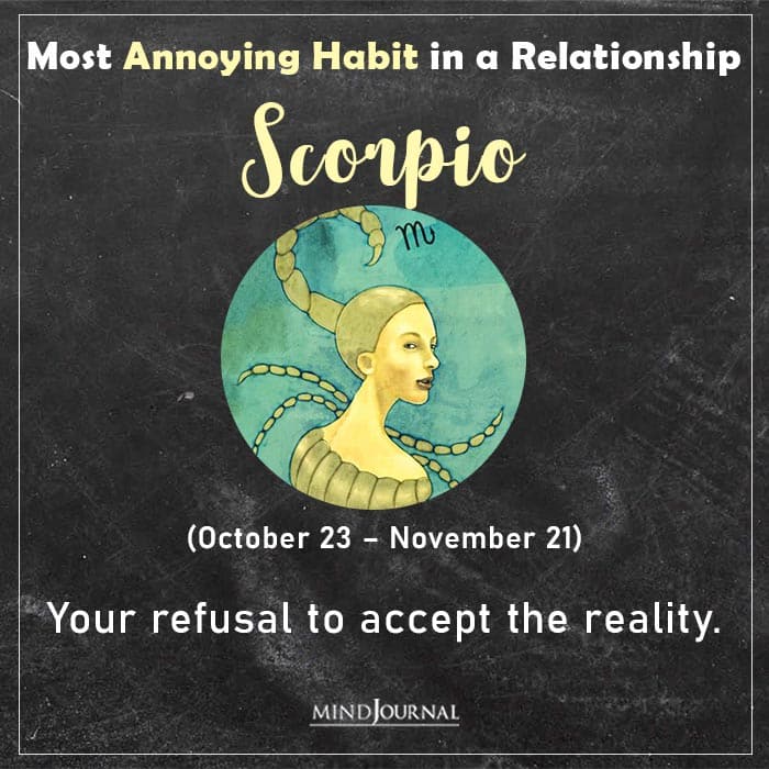 annoying habit scorpio