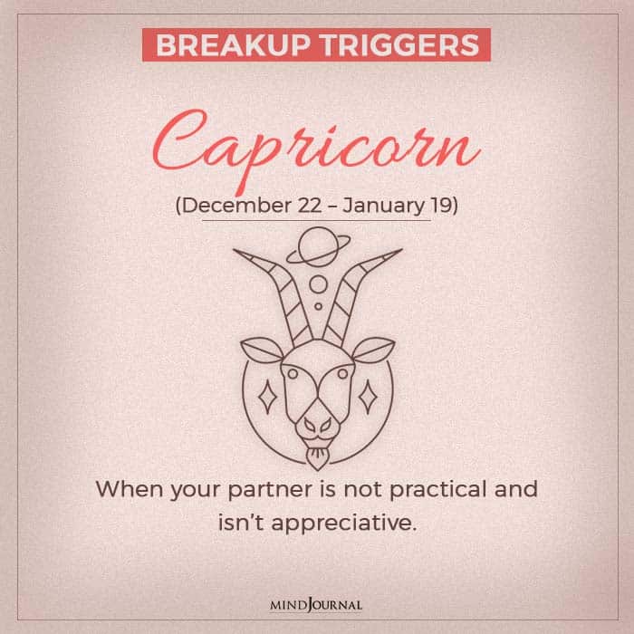 breakup capricorn