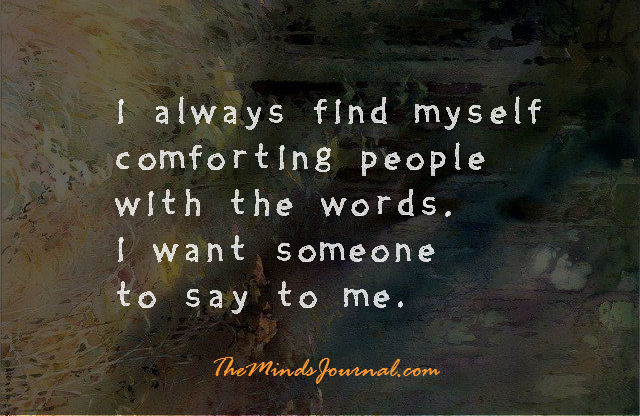 Comforting People With The Words