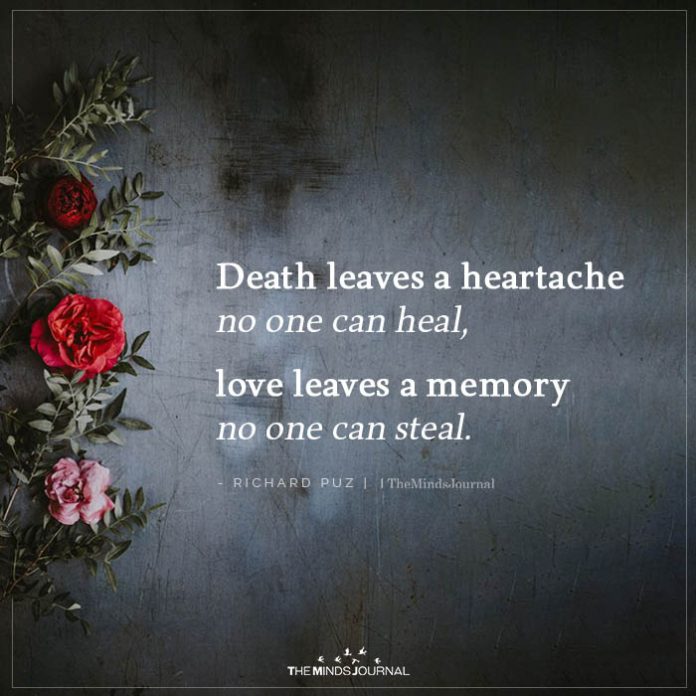 death leaves a heartache