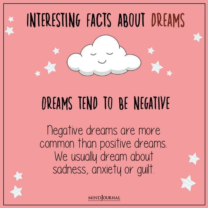 dreams tend to be negative