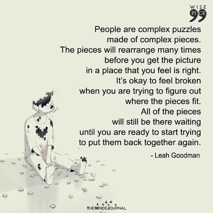 We Are All Working On Ourselves