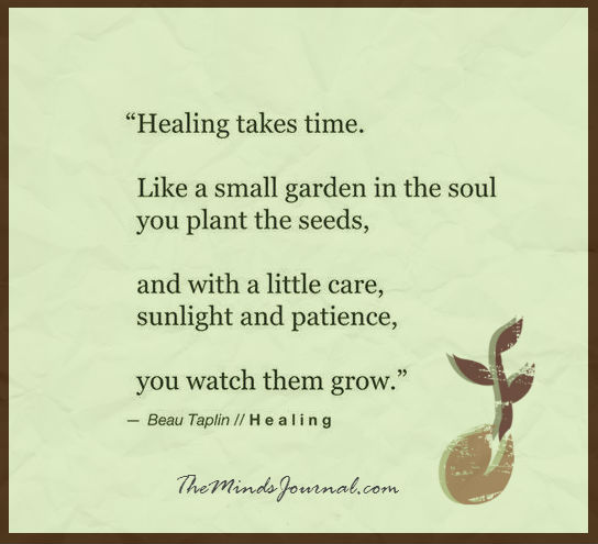 Healing Takes Time