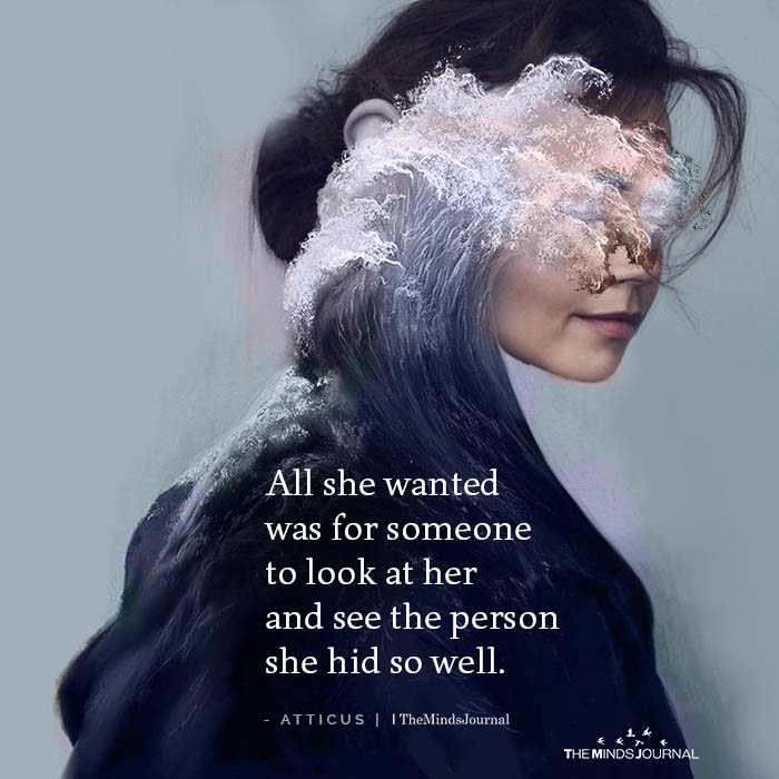 All She Wanted Was For Someone To Look At Her