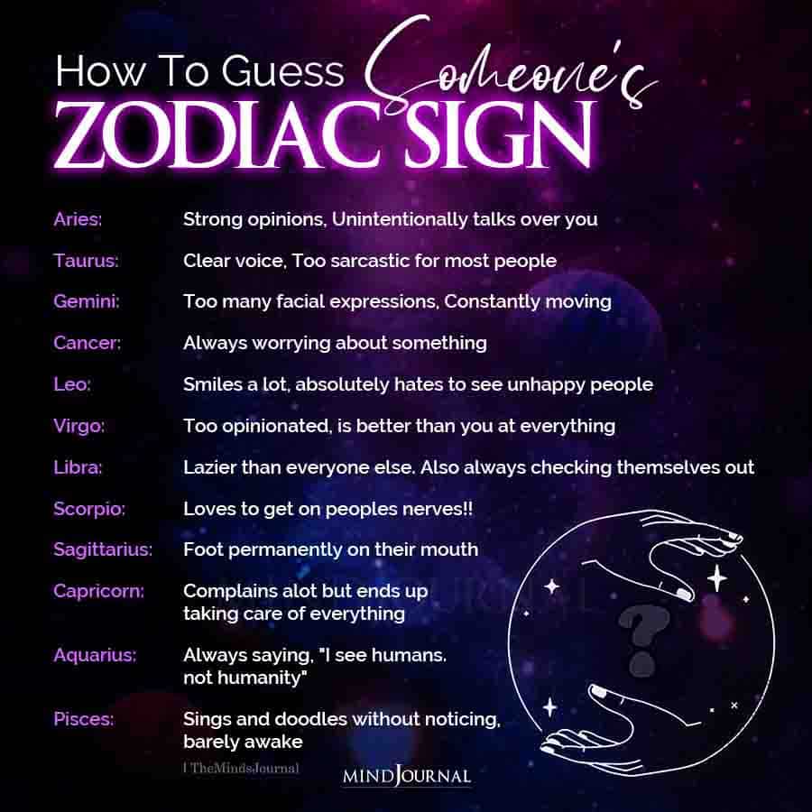 How To Guess Someone’s Zodiac Sign