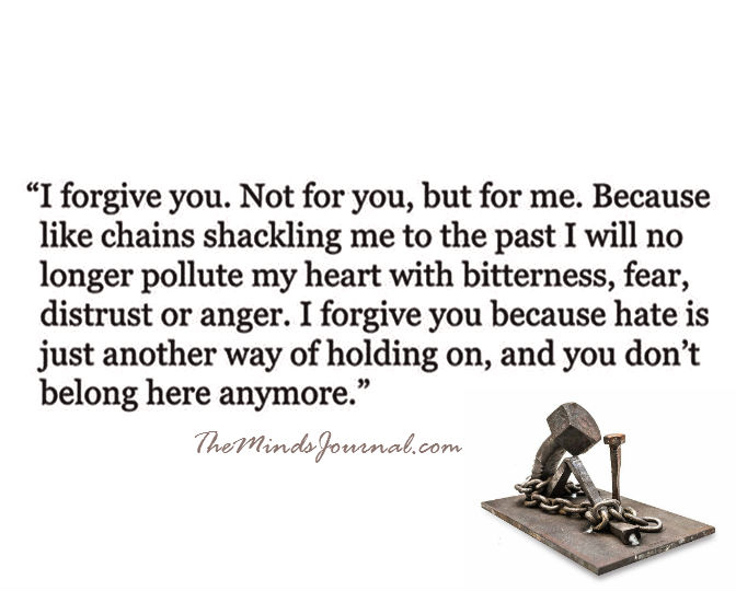 forgiving and letting go