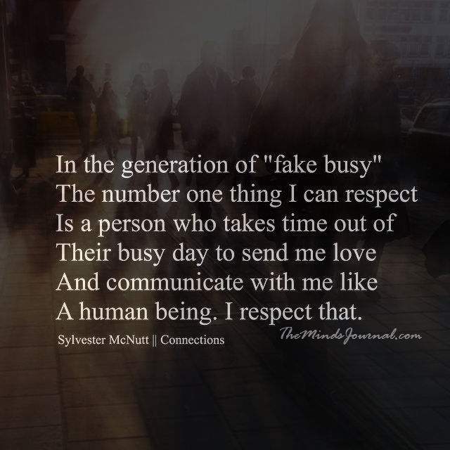 In the generation of Fake Busy