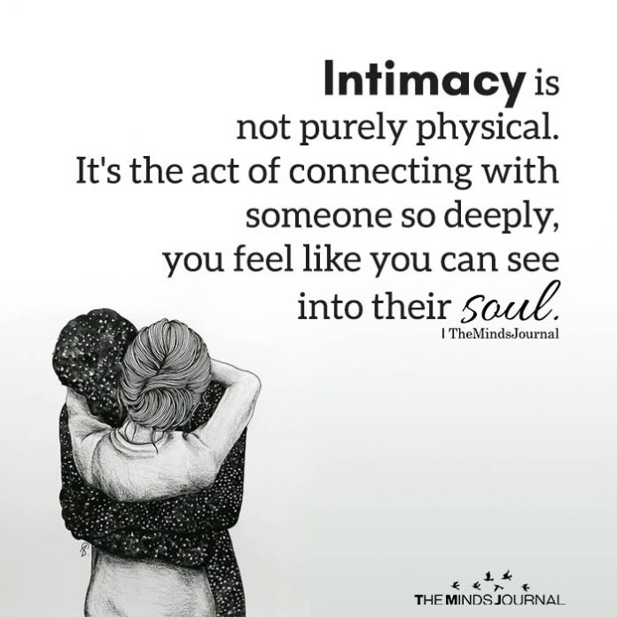 intimacy is not purely physical