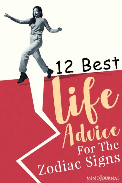 life advice zodiac signs pin