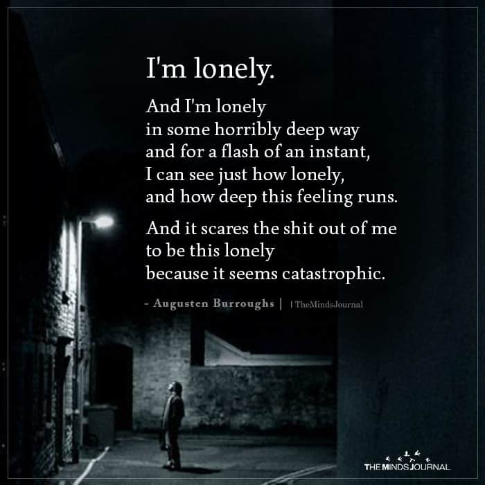 Willingly choose to be alone