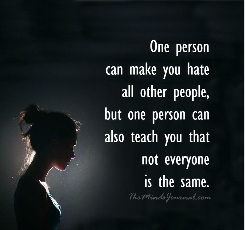 One person