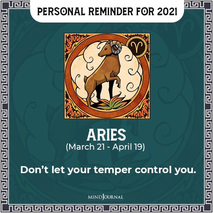 personal reminder for zodiacs