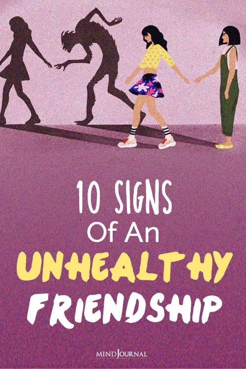 Signs of an unhealthy friendship pin