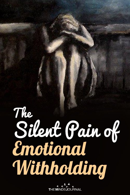 silent pain of emotional witholding pin