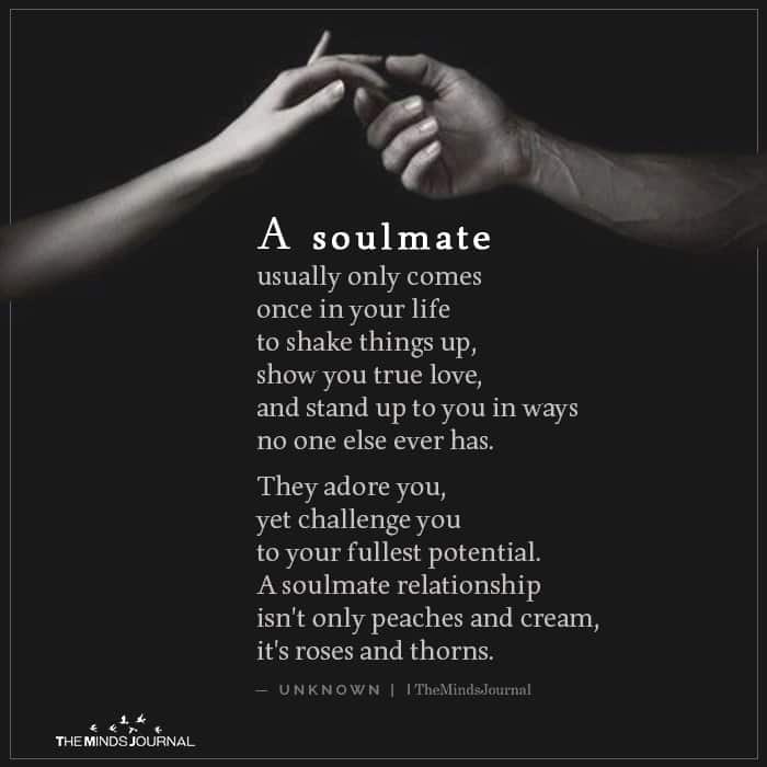 A Soulmate Usually Only Comes