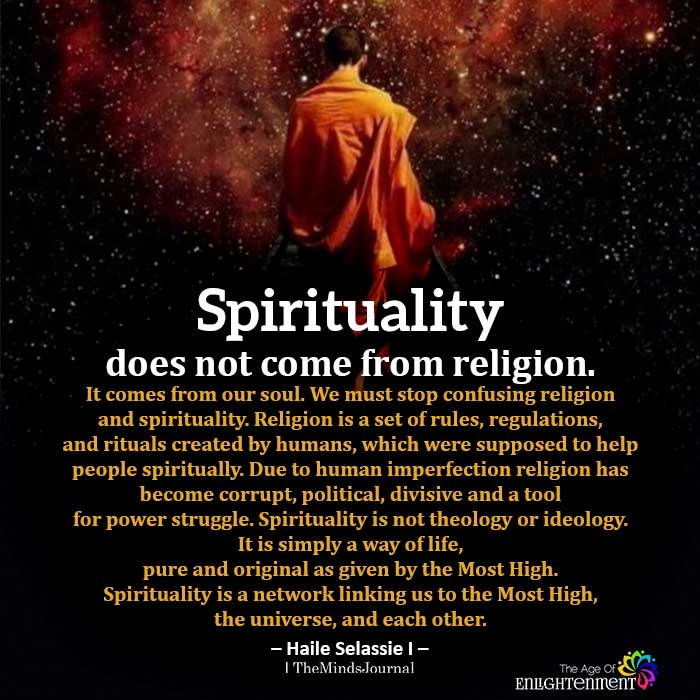 difference between religion and spirituality