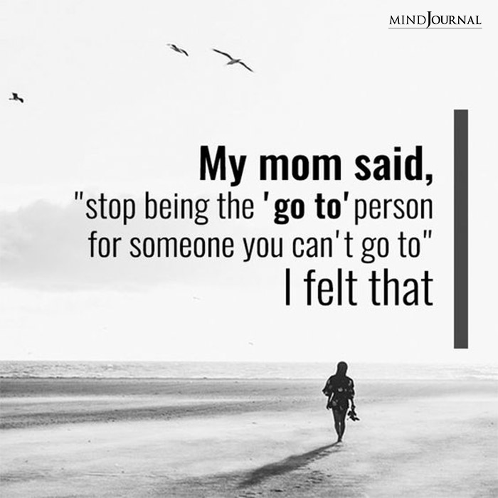 stop being the go to person