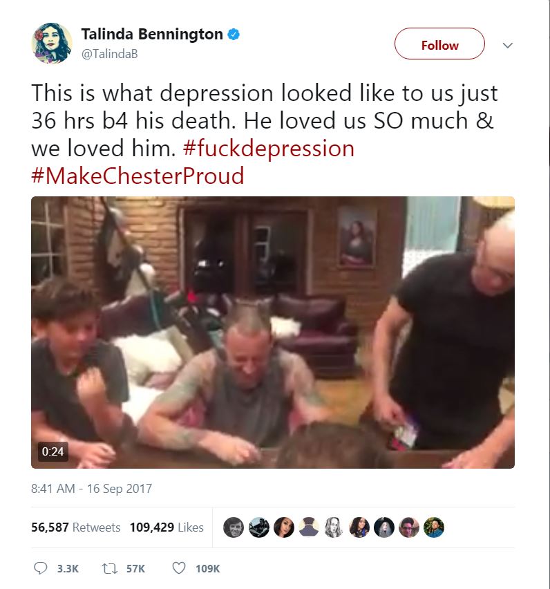 Talinda Bennington about Depression