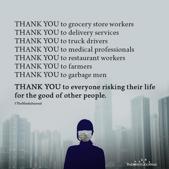 Thank You To Grocery Store Workers