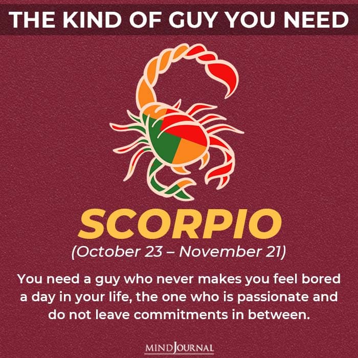 the kind of guy you should be looking for based on your zodiac sign scorpio