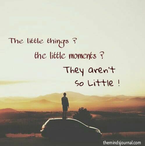 The Little Things, The Little Moments