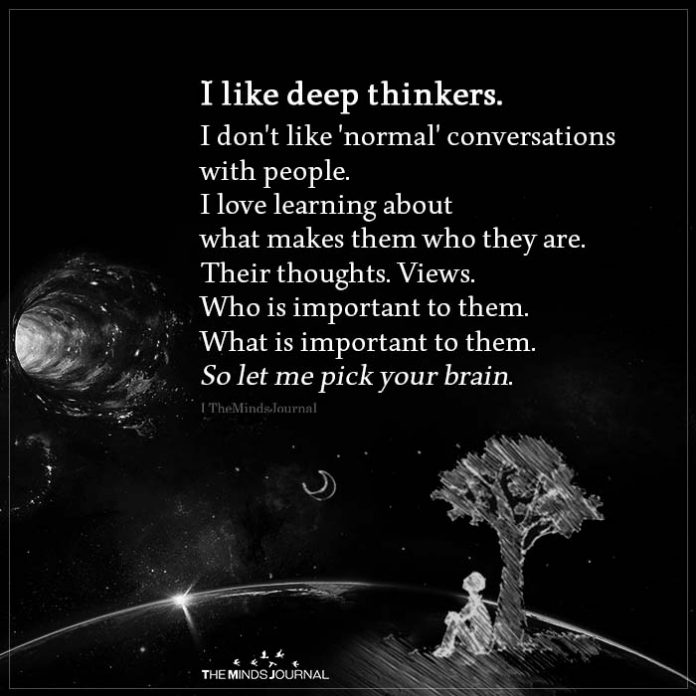 Traits Of Deep Thinkers