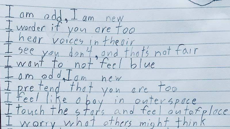 This Poem Written By A Boy With Autism