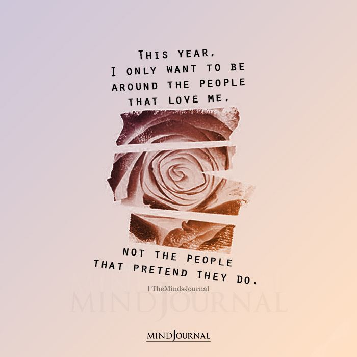 This Year I Only Want To Be Around The People