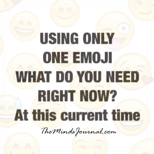 Using only One Emoji