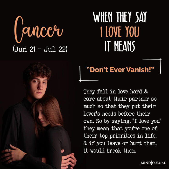 when they say love you can