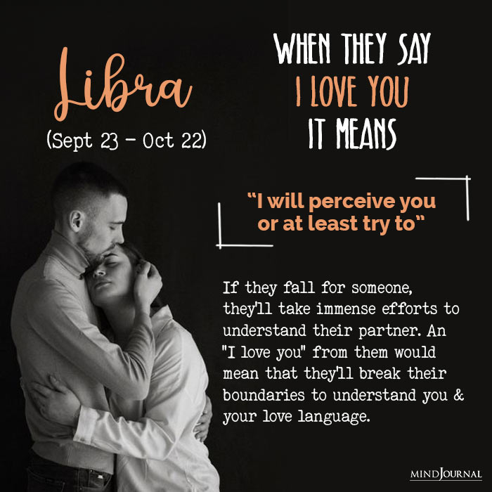 when they say love you libra