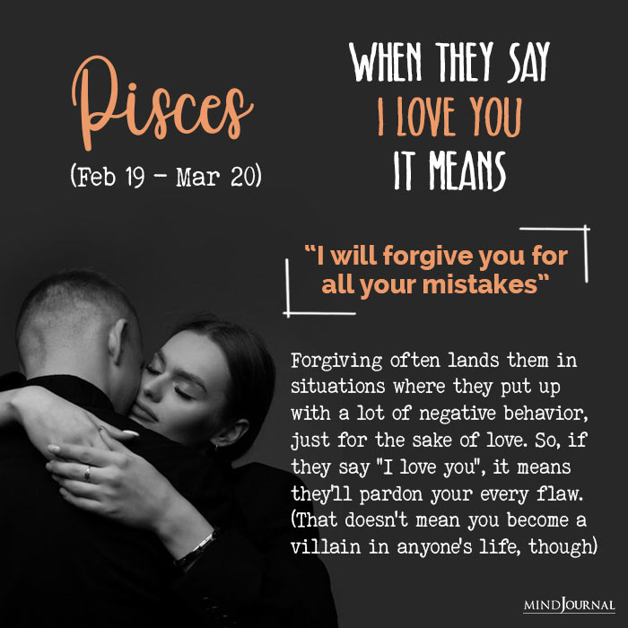 when they say love you pisces