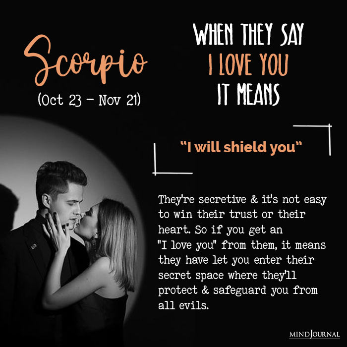 when they say love you scorpio