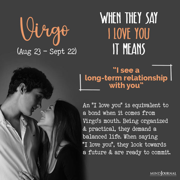 when they say love you virgo