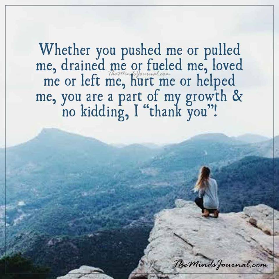 Whether you pushed me or pulled me