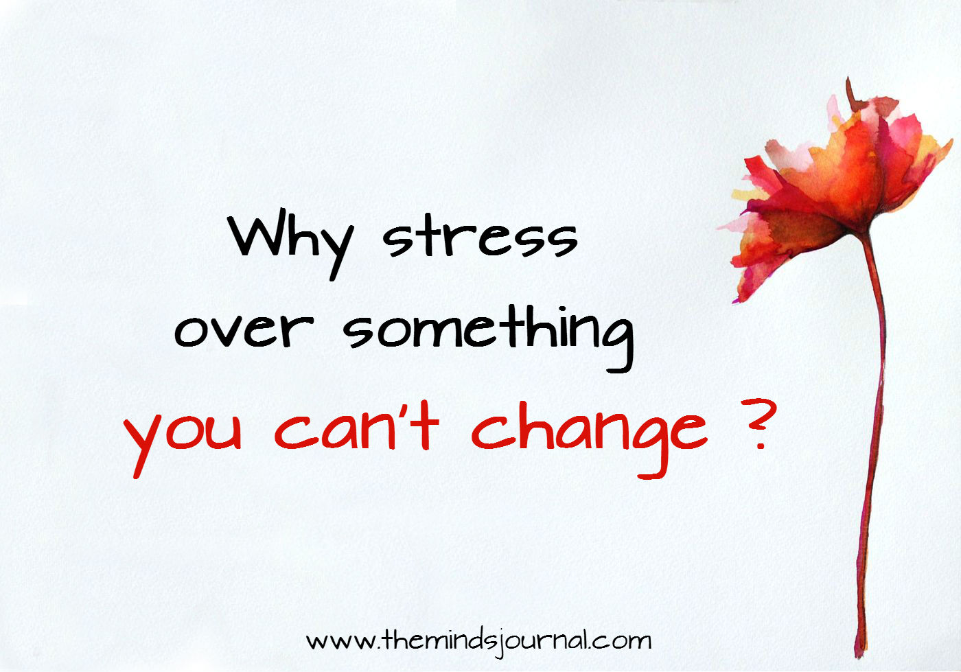 Why Stress Over Something You Can’t Change