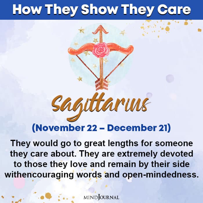 zodiac sign care sagittarius