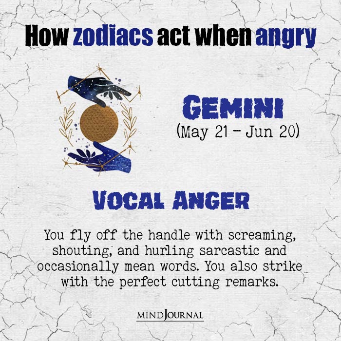 zodiacs act when angry gemini