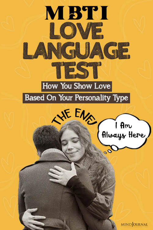 MBTI Love Language Test Show Love Based Personality Type pin