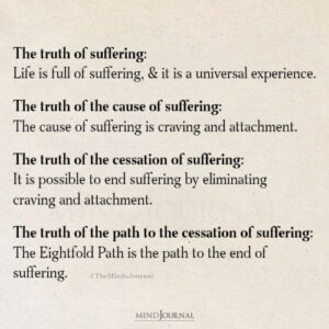 The Truth Of Suffering - Spiritual Quotes - The Minds Journal