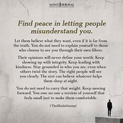 Let Them Misunderstand You: Their Opinions Don’t Define Your Worth