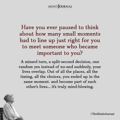 How Small Moments Line Up - 2am Thoughts