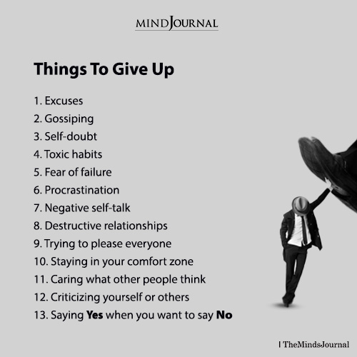 13 Things to Give Up If You Want to Be Happier and Healthier