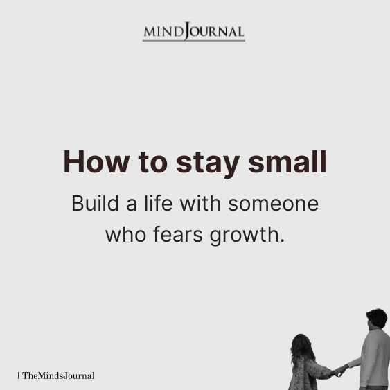 Why a Partner Who Fears Growth Holds You Back