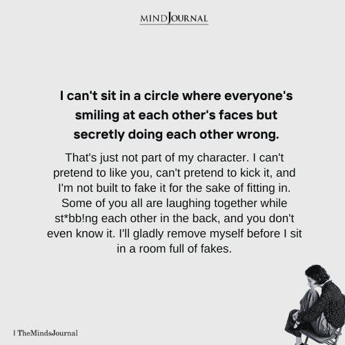 Why I’d Rather Walk Away Than Sit With Fake People